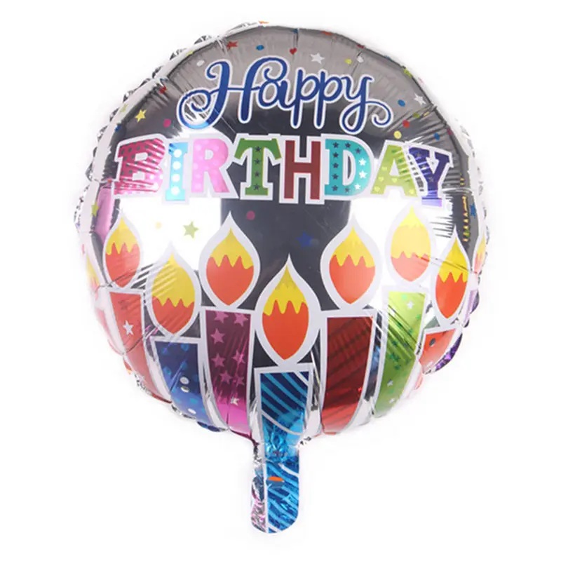 GOGO PAITY 18 дюймов круглый с днем рождения алюминиевый шар, для дня рождения вечерние события украшения шар