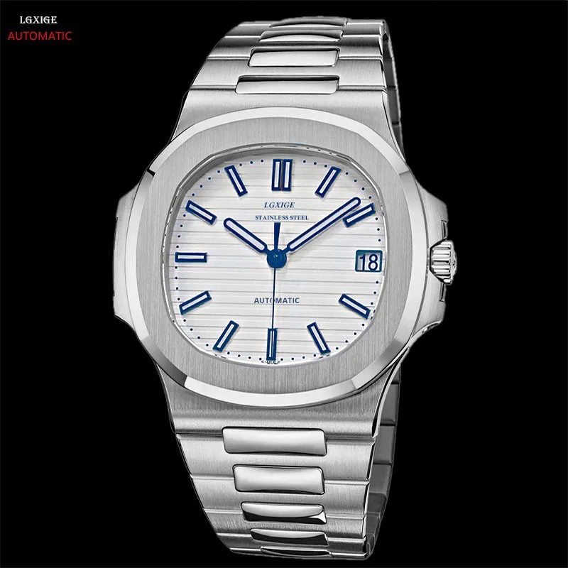

Automatic Mechanical Watch Men Sapphire Crystal Stainless Steel Men Watches Luxury Brand Designer Waterproof Watch Mens 2019