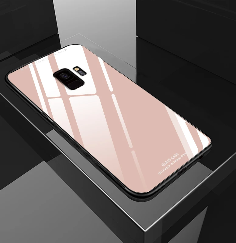 For-Samsung-Galaxy-A7-2018-Case-Luxury-Slim-Fit-Glossy-Tempered-Glass-Silicone-Frame-Hard-Cover(20)