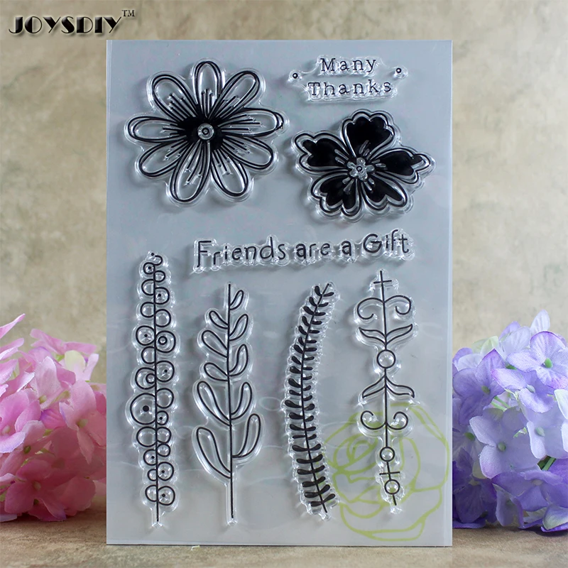 

Many Thanks Friends are a Gift Scrapbook DIY photo cards account rubber stamp clear stamp transparent stamp card DIY stamp
