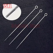 Топ 50 шт 15RL стерильные для тату круглый вкладыш иглы RL15 Одноразовые стерилизованные татуировки иглы для машины питания 1015RL