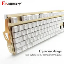 Оригинальная игровая клавиатура CAMANRO RGB с полными клавишами Teclado 7 светодиодный подсветка профессиональная Механическая игровая клавиатура