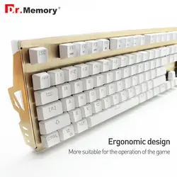 Оригинальный camanro RGB игры Клавиатура полный ключи колпачки Teclado 7 светодиодная подсветка Профессиональный Механическая игровая клавиатура