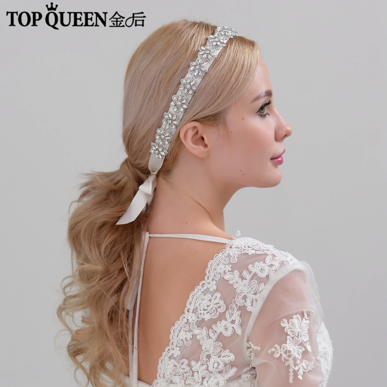 

TOPQUEEN H163 Bridal Headbands bridal hair accessories with Pearl and Crystal Bridal Headpieces Fast Shipping