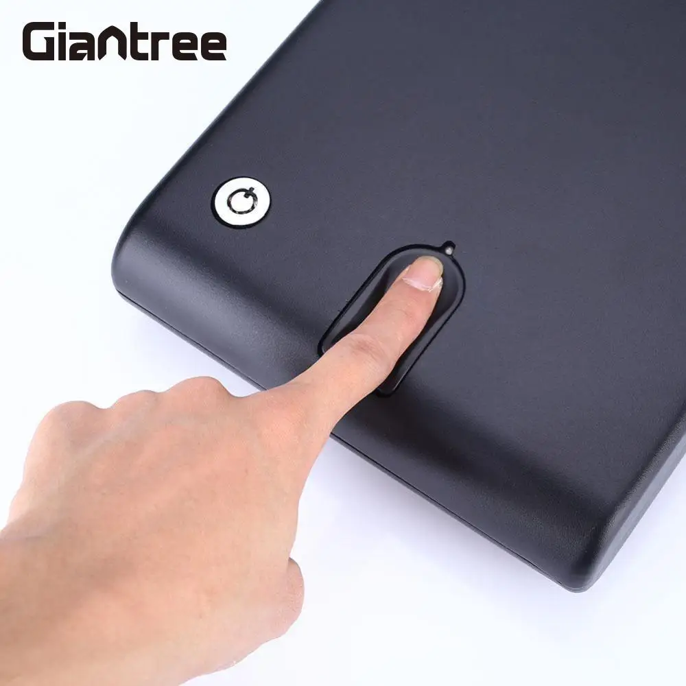 

giantree Fingerprint Safe Box Portable Car Safe Box Fingerprint Lock Storage Boxes Black Fingerprint recognition
