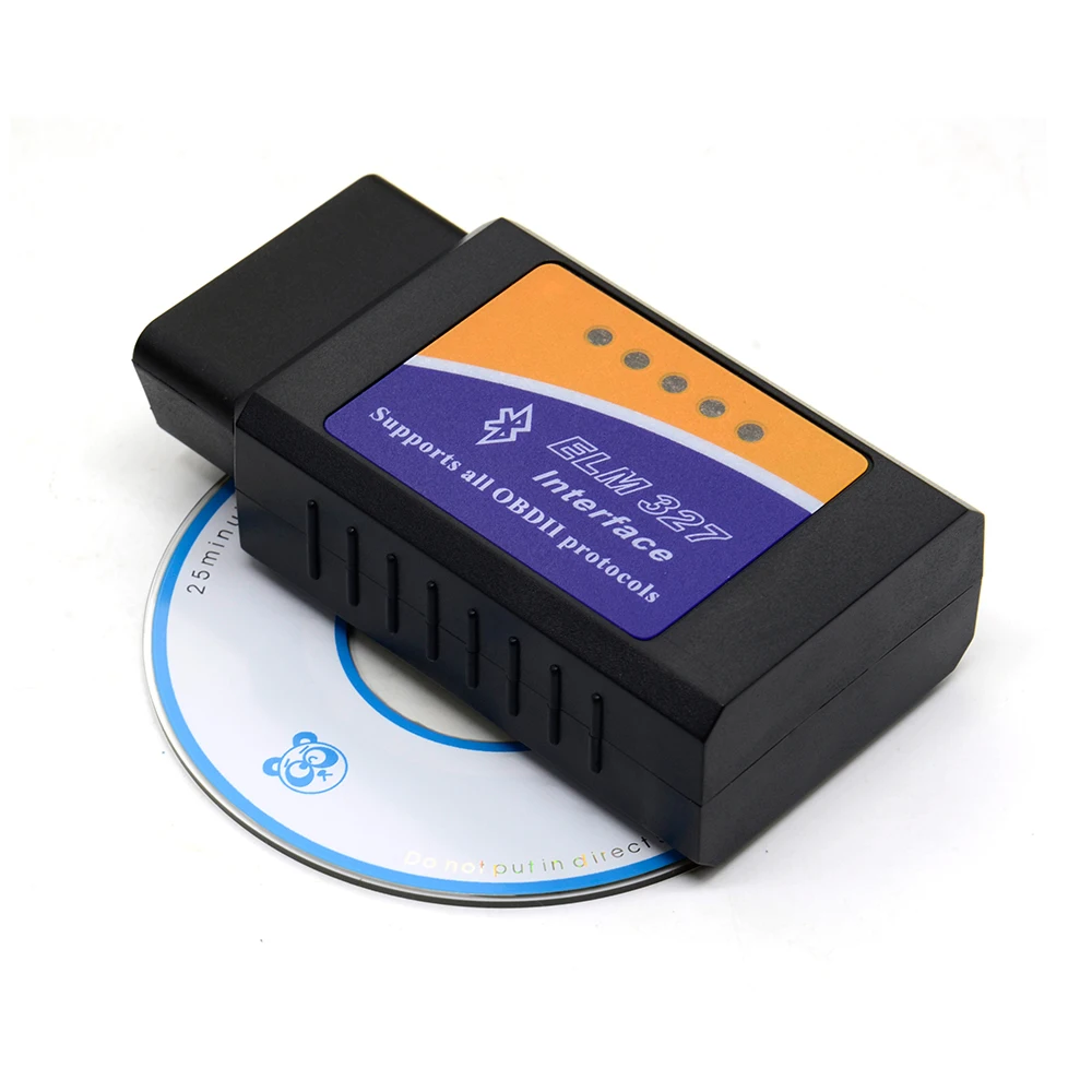 ELM 327 Bluetooth ELM327 OBDII/OBD2 V2.1 сканер для диагностики транспорта инструмент считыватель работает на Android Прямая поставка