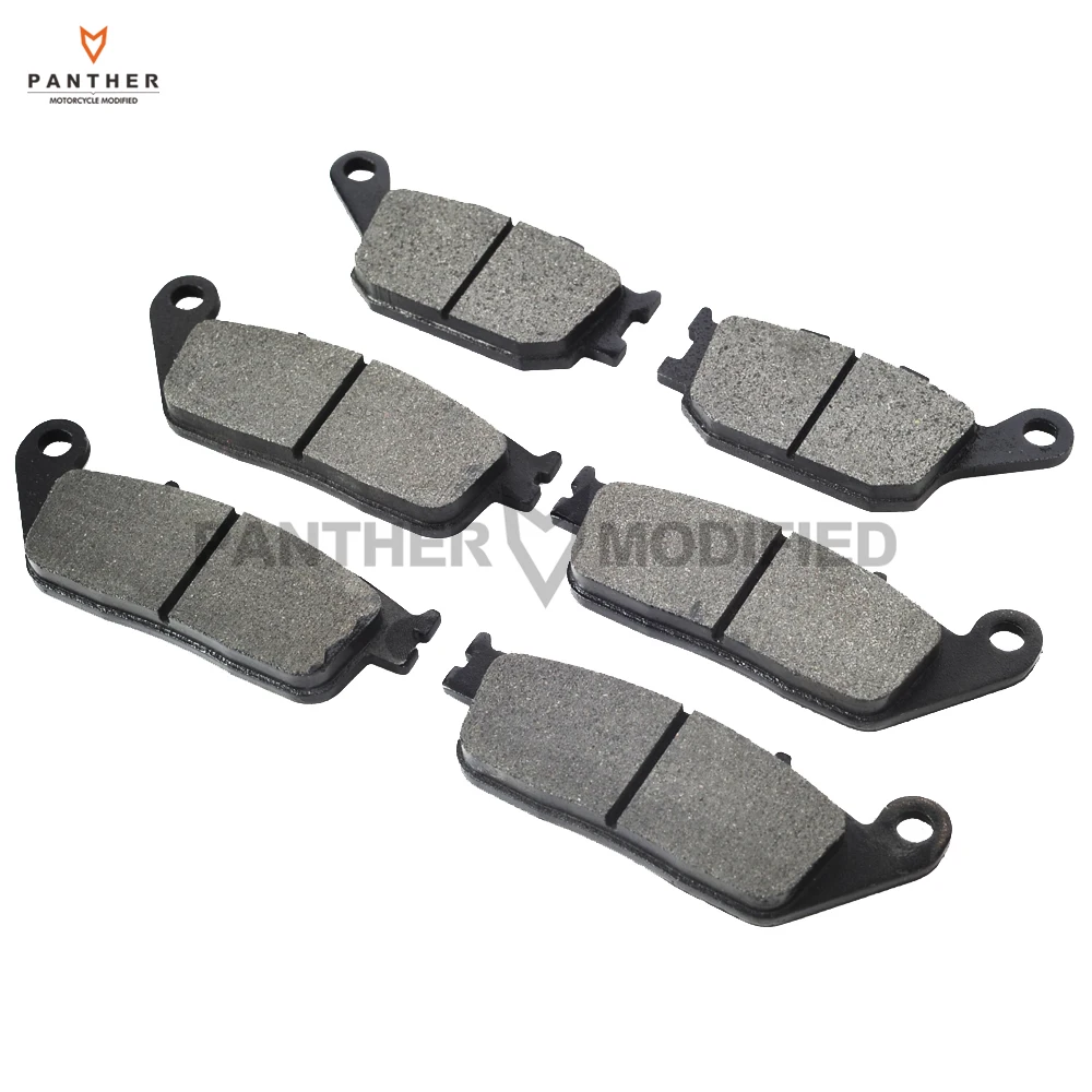 

6 PCS Semi-Metallic Motorcycle Front Rear Brake Pads Brake Disks case for HONDA VT 1100 C2 SHADOW VT1100 C2 1995