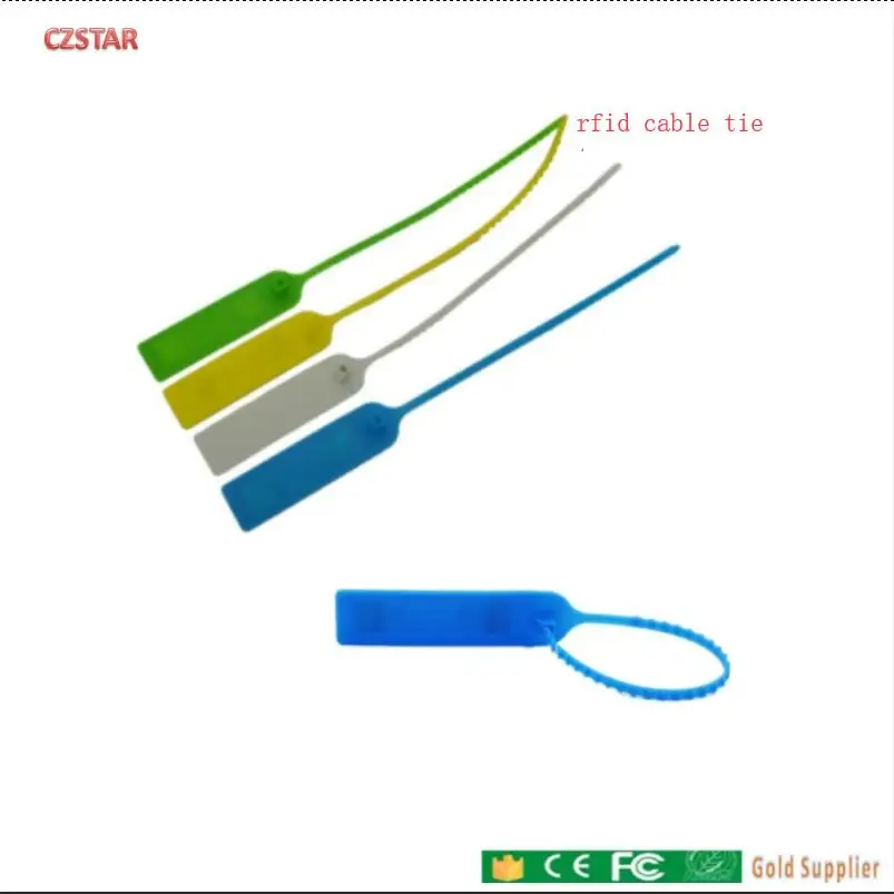 Противоугонная ISO18000-6C rfid uhf стальная уплотнительная бирка EPC класс 1 GEN2 металлическая кабельная стяжка бирка уплотнительная бирка на молнии для gen2 epc ридер - Цвет: 40pcs cable tie