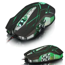 Wired 9D JS-X9 II 3500DPI USB Optical Ergonomic Gaming Mouse Gamer Built in Weight Red/Green/Blue LED Backlit Laptop Computer