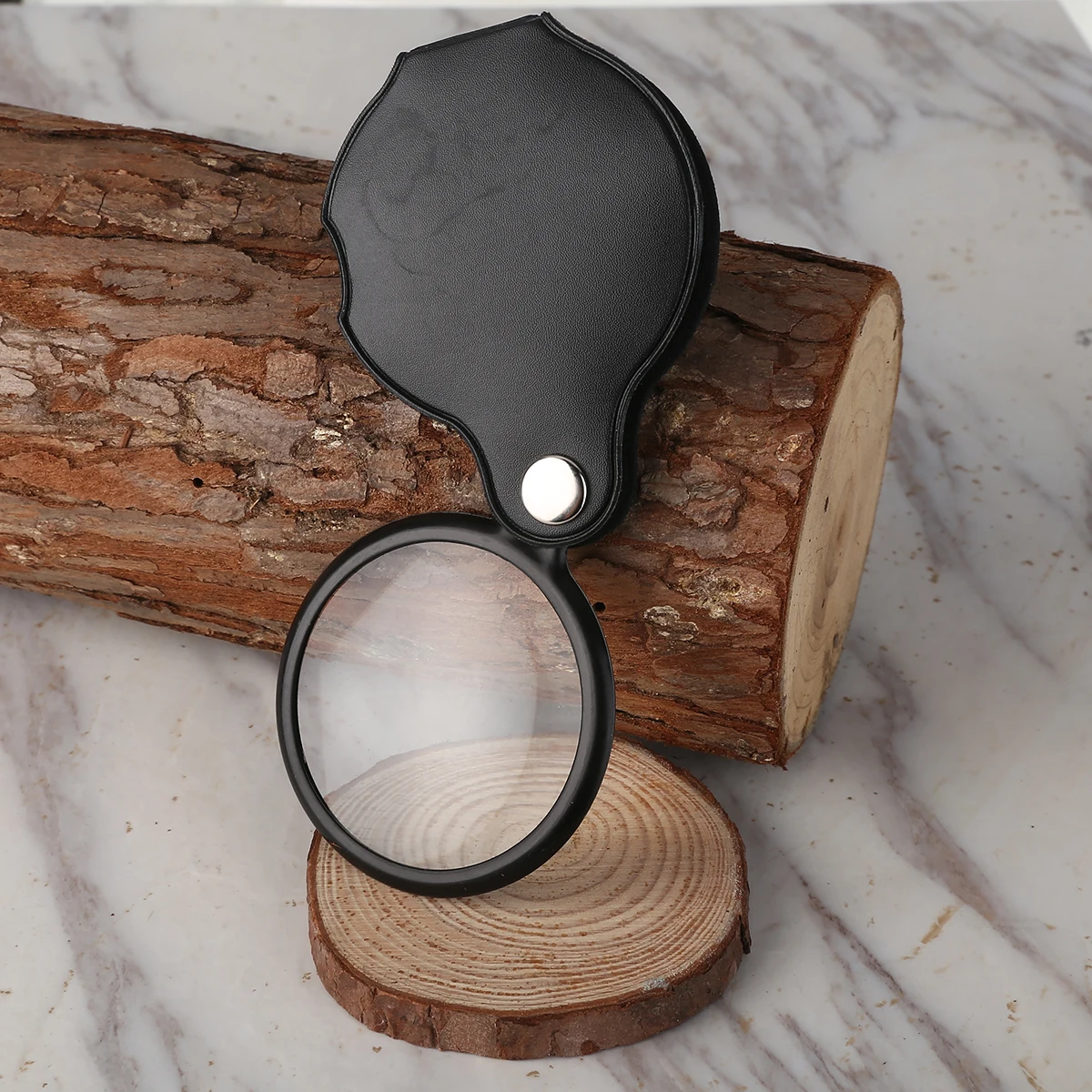 New Portable 60mm 5-10X Mini Pocket Magnifying Glass Handheld Magnifier Magnifying Loupe Reading Glass Lens