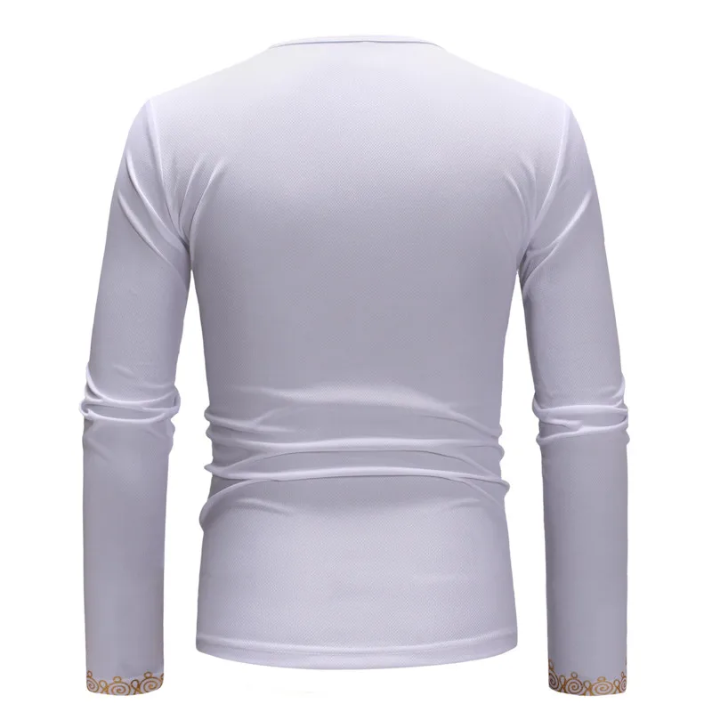 African Print Dashiki T Shirt Men 2019 Brand O Neck Long Sleeve Tshirt Men Casual Hip Hop Streetwear Tops Tees Africa Clothing (1)