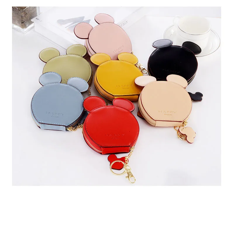 

2018 Fashion Lovely Pink Wallet Female Coins Small Cute Pu Leather Women Wallets Short Coin Purse Card Holder Carteira Feminina