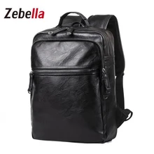 Zebella High Quality PU font b Leather b font laptop Book Functional font b Backpack b