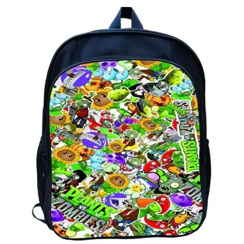 

Fashion Cartoon Plants vs Zombies School Backpack For Teenage Girl Boy Primary Student Schoolbags For Kids Children Bookbag