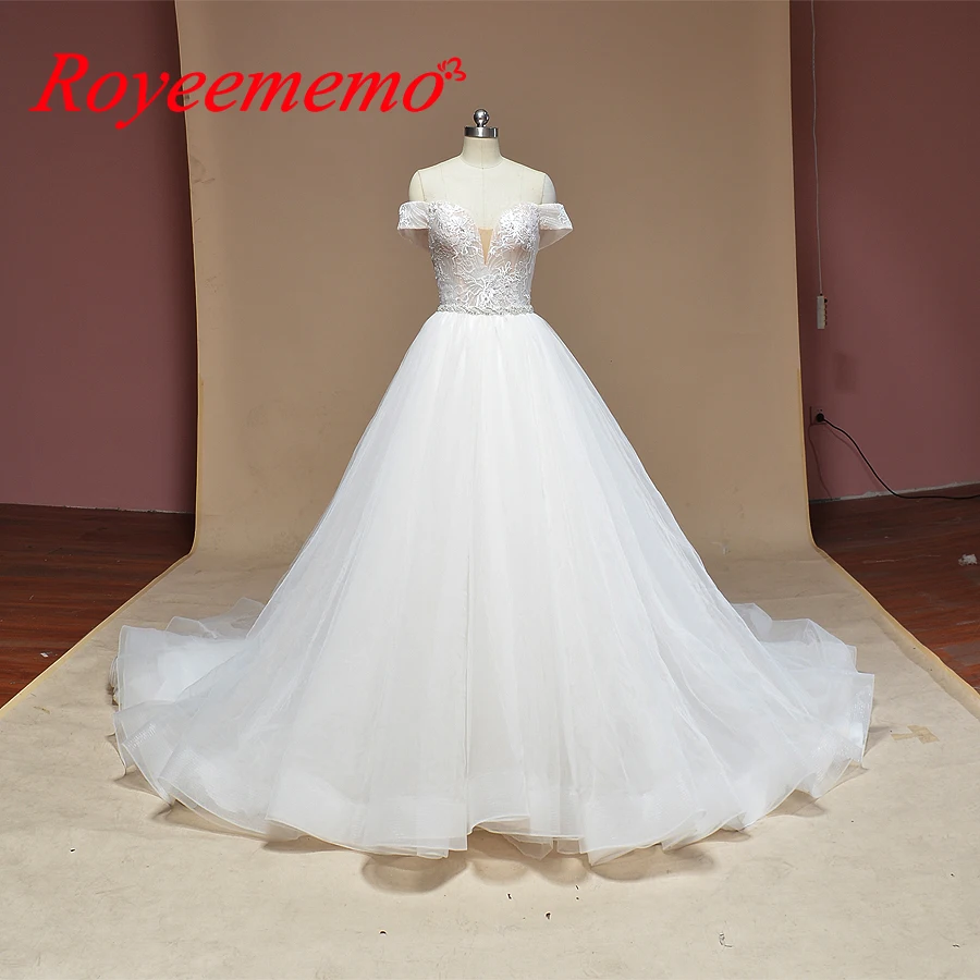2019 New Design Wedding Dress A Line Skirt Bridal Gown Custom Made