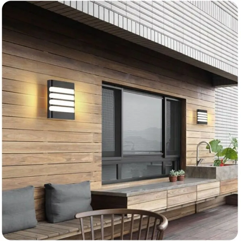Kenlux 15W Plastic four styles Led Wall Light Energy-saving Waterproof Indoor Outdoor Porch LED Wall Lamp 120-265V Garden Light
