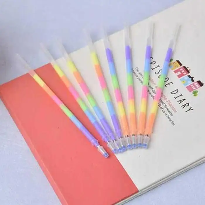 Многоцветная Радужная Акварельная ручка для студентов, школьные канцелярские принадлежности 0,5 мм/0,2 дюйма