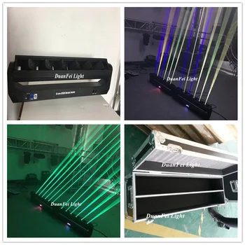 

(2pcs+Flycase) 2019 NEW Laser Bar Moving Light RGB 3in1 6 EYES Beam Red/Blue/Green Laser