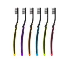 6 шт бамбуковая зубная щетка из древесного угля гигиена полости рта Уход мягкие нано зубные щетки набор мягкие угольные щетки Зубная щетка для ухода