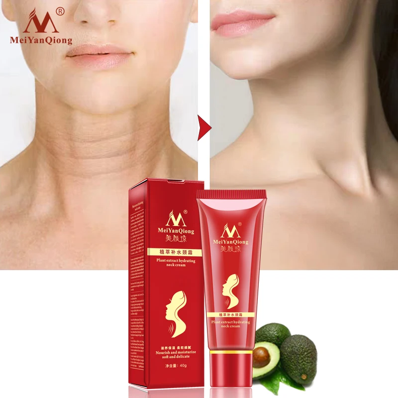 Avocado/Mango Neck Firming 40g Rejuvenation Cream Wrinkle Flaw Remove Ageless Tighten Moisturizer Skin Care Supplies TSLM1 - Color: Neck Cream (Avocado)