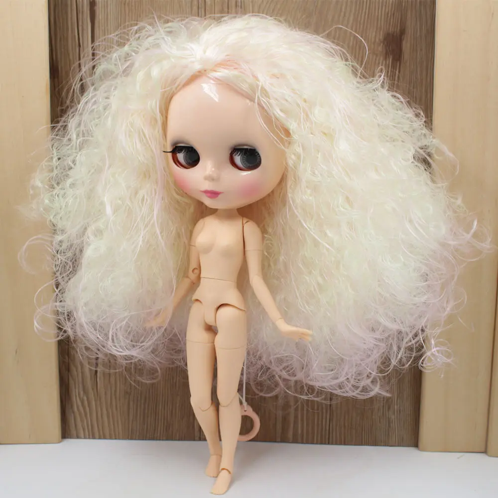 Ледяной обнаженный Blyth Кукла шарнирная серия тела № 1017/400 для золотой микс розовые волосы телесная кожа 1/6 BJD