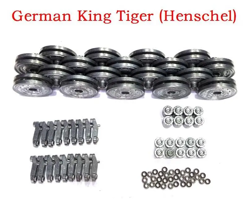 

henglong 3888A-1 1/16 1:16 German King Tiger RC tank Upgrade parts Steel Gear box with motor/Metal track/metal wheel hub set
