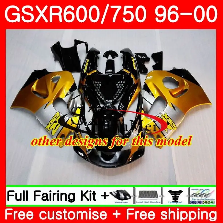 Корпус для SUZUKI GSX-R600 GSXR 600 750 SRAD 27SH19 белого и синего цвета GSXR750 96 97 98 99 00 GSXR600 1996 1997 1998 1999 2000 обтекатели