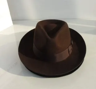 Online Sombrero Fedora de lana Gorra de fieltro sombrero de fieltro Billycock moda de invierno sombrero de lana Fedora Trilby sombreros gorra de hombre B 8130