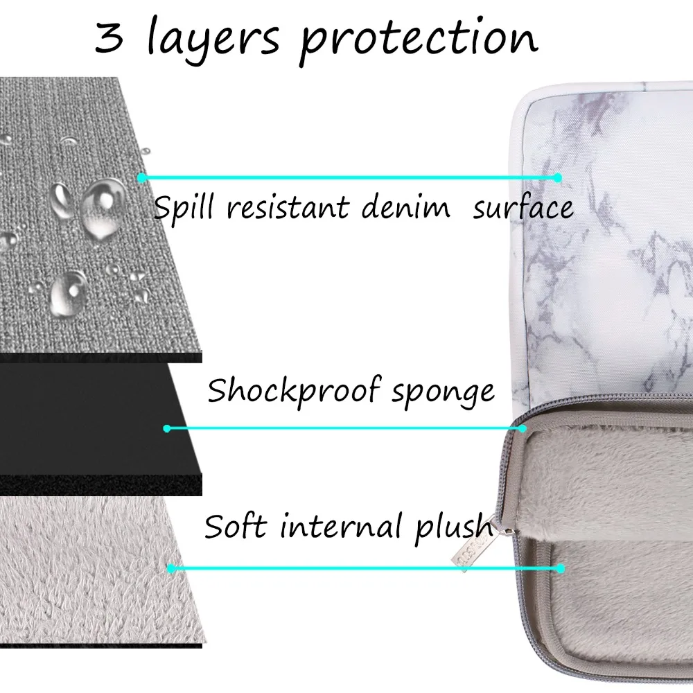 Mosiso Laptop Marble Zipper Sleeve Case 13.3 15.6 inch for Macbook Air 13 Pro Retina Dell HP Acer Notebook Shoulder Bag 2018 New Mosiso Laptop Marble Zipper Sleeve Case 13.3 15.6 inch for Macbook Air 13 Pro Retina Dell HP Acer Notebook Shoulder Bag 2018 New