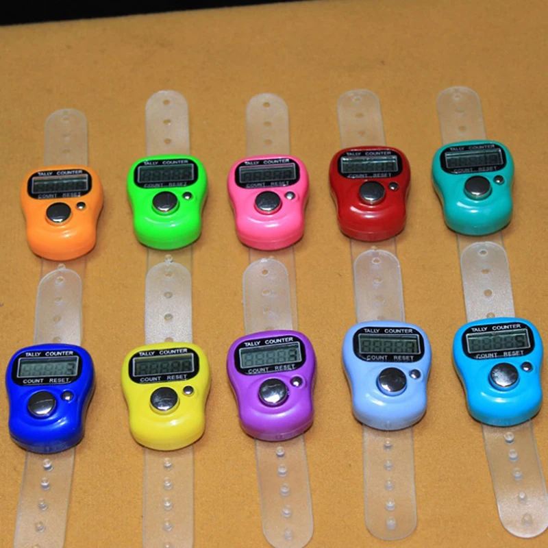1pc Mini Stitch Marker And Row Finger Counter LCD Electronic Digital Tally Counter Color Randomly Wholesale