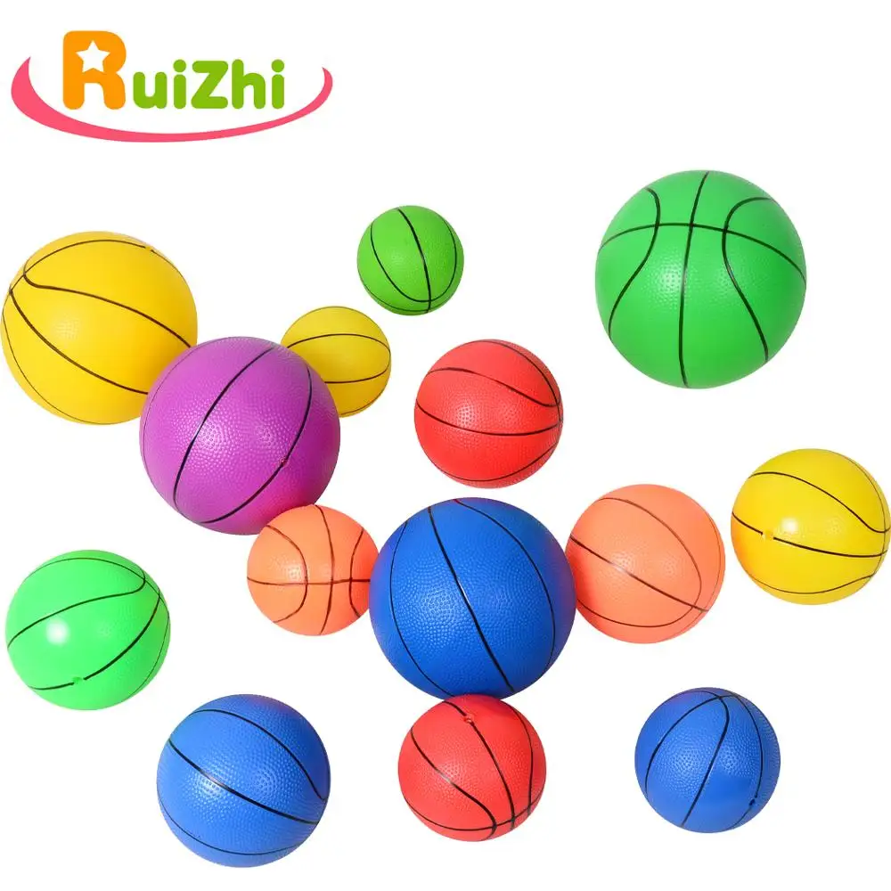 

Ruizhi Children Inflatable Pvc Ball Mini Basketball Football Kid Wrist Exercise Rubber Ball Beach Ball Game Sports Toys RZ1043