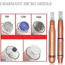 Смешанная Продажа CHARMANT микро система с иглой шрам/поры/растягивание отметки удаление 9/12/36/нано постоянный макияж машина татуировки иглы