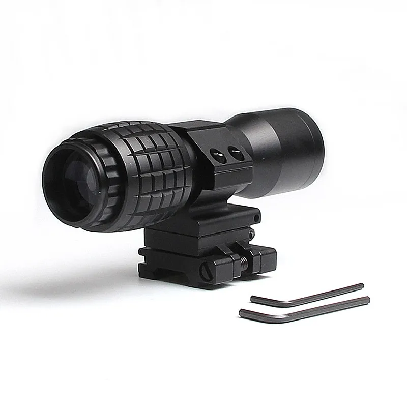 Airsoft 4X30mm Magnifying Focus Adjusted With Flip Up Mount Scope For Hunting