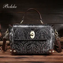 Брендовая винтажная Женская щетка ручной работы цветная воловья кожа Сумка через плечо из натуральной кожи женская сумка через плечо сумка 8801