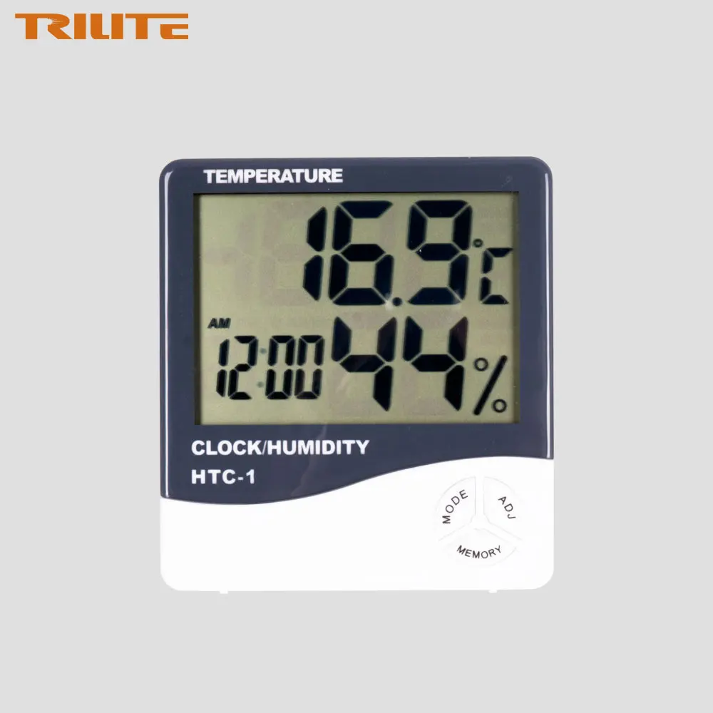 

High accuracy LCD Digital Thermometer Hygrometer Weather Station Indoor Electronic Temperature Humidity Meter Clock