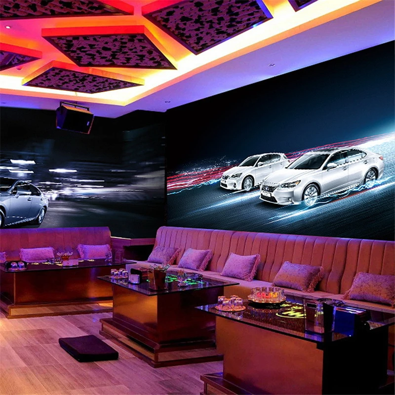 

beibehang papel de parede 3d realistic murals cool racing game lobby bar ktv papier peint bedroom wallpaper home of wall paper