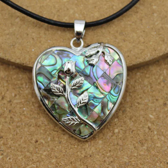 Aliexpress.com : Buy 1PC Heart Abalone Shell Necklaces ...