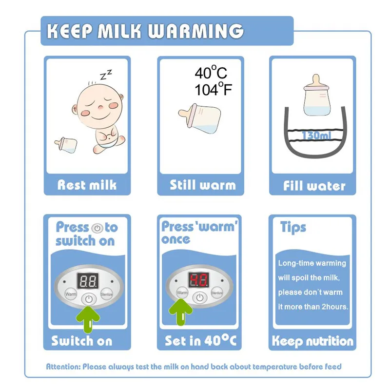 Bimirth безопасный BPA-Free Многофункциональный подогреватель грудного молока электронный Подогреватель детских бутылочек стерилизатор груди