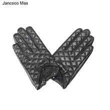 Jancoco Max натуральная овчина кожаные перчатки модный стиль с бантом украшение сенсорный экран Женские варежки S2029