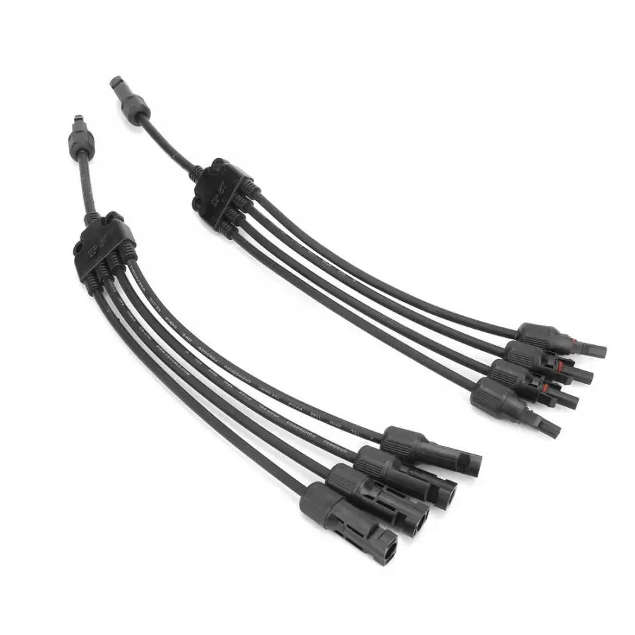 

Solar Panel Cable Connector 1 Pair Y Type Male Female MC4 Connector Solar Panel Extension Cable PV Wire Adapter