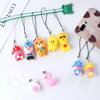 

1 Pc Cute cartoon Small Pig Resin Craft Miniatures DIY Mini Small Ornament keychain Model Figure Toy