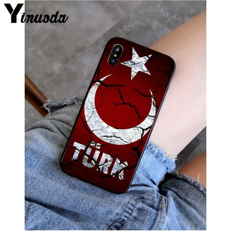 Yinuoda флаг Турции волк ретроспективный телефон чехол оболочка для Apple iPhone 8 7 6 6S Plus X XS MAX 5 5S SE XR чехол - Цвет: A4