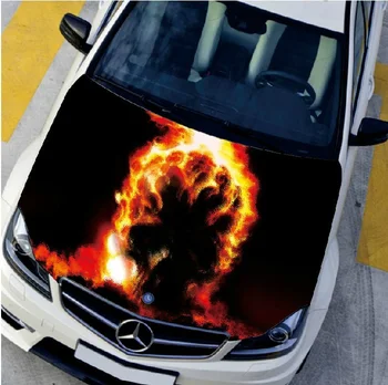 

EMS 120*150cm DIY Cartoon Blossoms Decals Car Hood Engine Cover Sticker Waterproof Sunscreen Protective Change Color Film