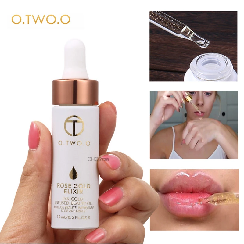 

Primer Makeup Face Base Matte 24K Gold Rich In Vitamin A Beauty Oil Foundation Moisturizing Cosmetics O.Two.O