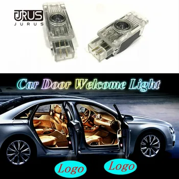 

JURUS 2Pcs Ghost LED Car Door Courtesy Laser Light For Mercedes W203 Logo C-Class 2001-2007 W209 W240 R171 R199 SLK CLK SLR Lamp