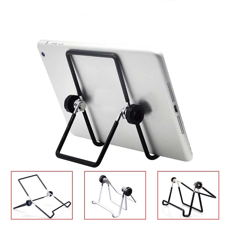 

Foldable Metal Tablet Stand Adjustable Tablet Desktop Holder Universal Tablet PC Stand Holder for iPad Tablet 7-10"