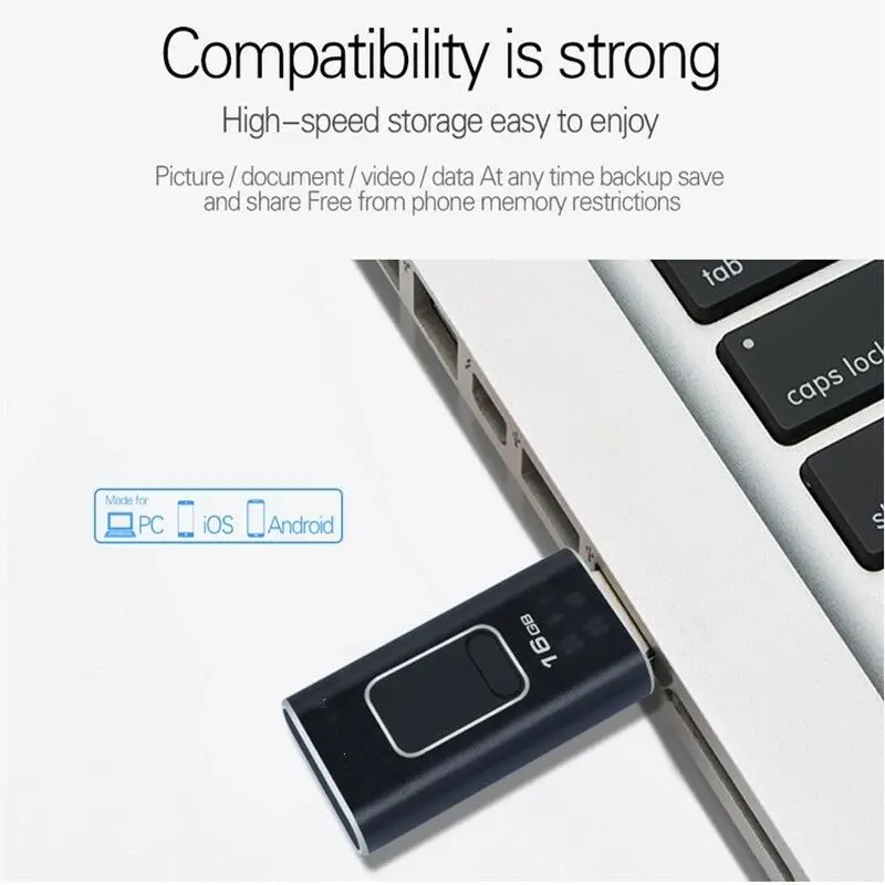 Новая USB вспышка 16 ГБ 32 ГБ 64 ГБ 128 ГБ флеш-накопитель USB 3,0 OTG накопитель iflash Memory Stick для телефонов iphone iOS type C Android