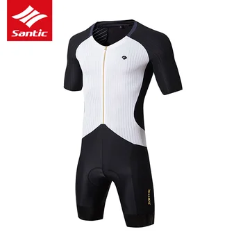

Santic Cycling Jersey 2019 Pro Team Racing Cycling Skinsuit Mitip-cloth Fabric Downhill Men MTB Road Bike Bicycle Jersey
