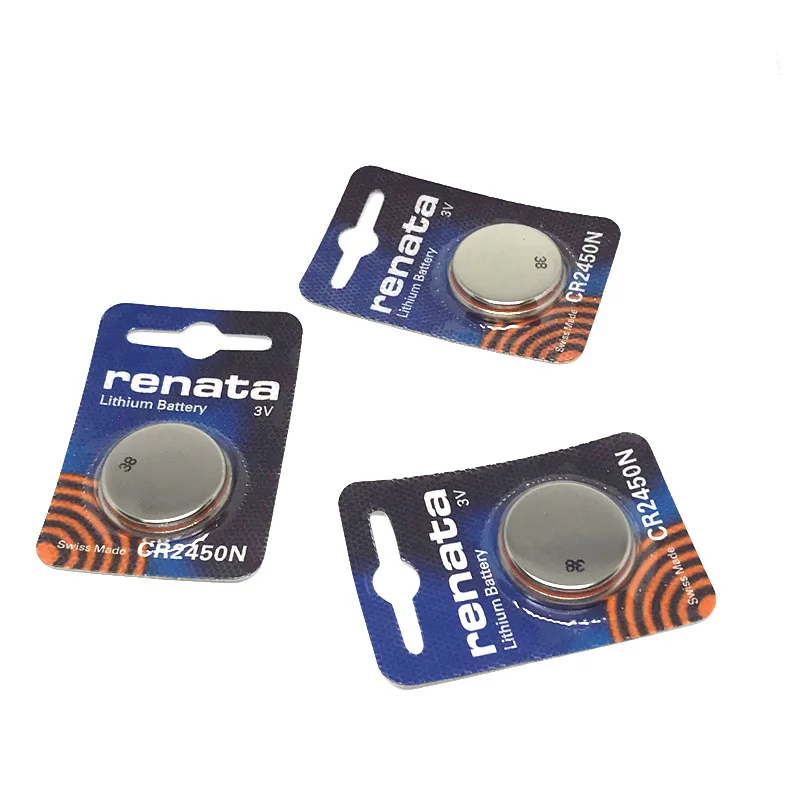 Оригинальная литиевая батарея renata 3 шт./лот CR2450N CR2450 2450 в для часов стоп сигнала