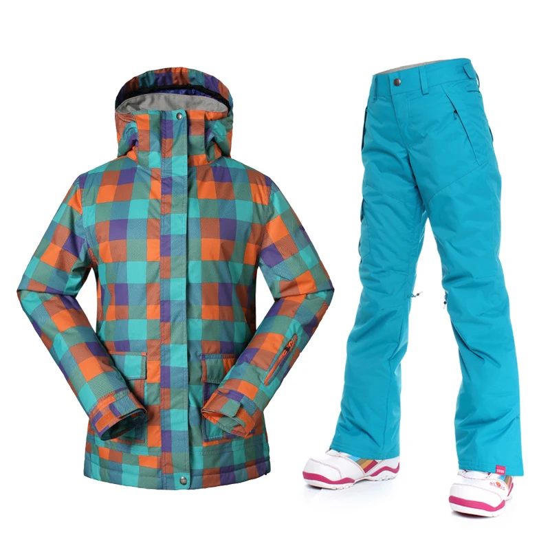 Waterproof Windproof Female Snow Clothes Winter Ski Suits Women Thermal Super Warmth Snowboard